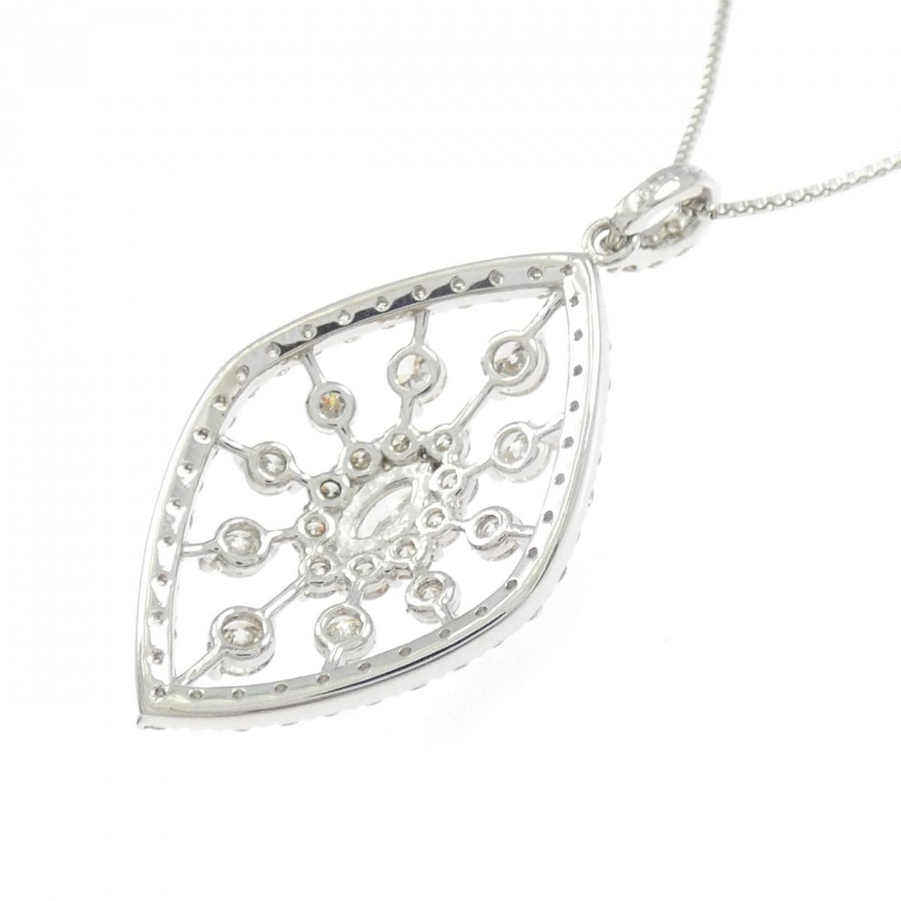 PT900/PT850 ダイヤモンド ネックレス 1.00CT