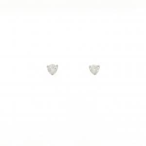 PT900 ソリティア ダイヤモンド ピアス 0.30CT