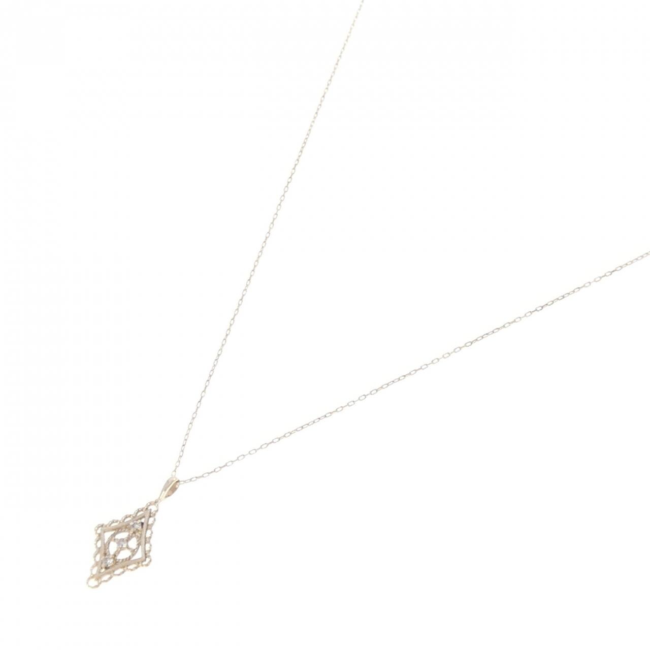 K10YG ダイヤモンド ネックレス 0.03CT