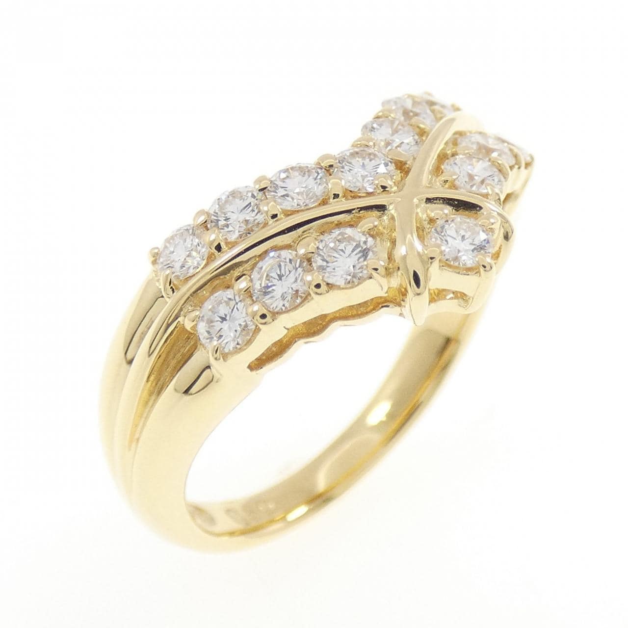 K18YG ダイヤモンド リング 0.60CT