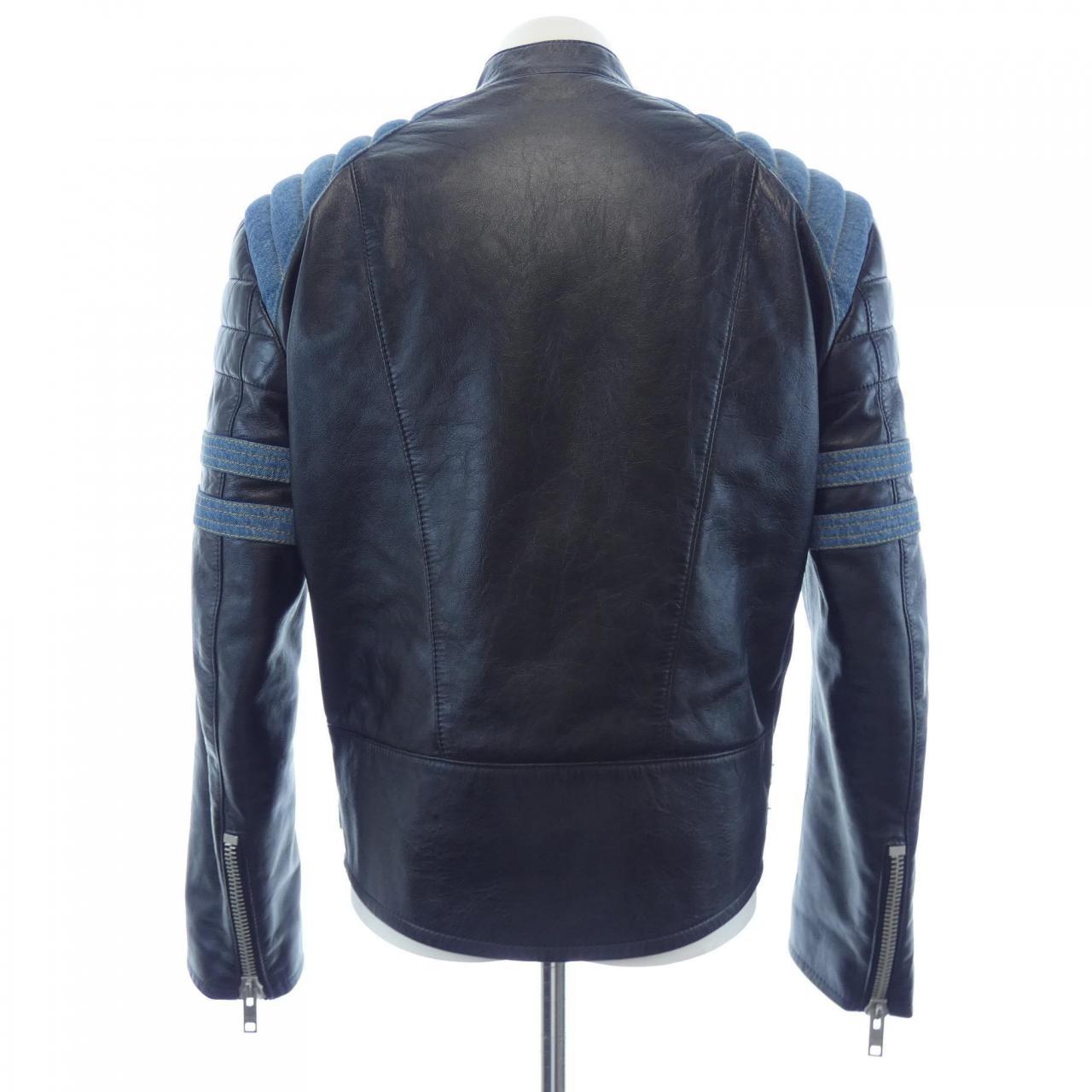 セリーヌ CELINE 29AHY047O レザーライダースジャケット