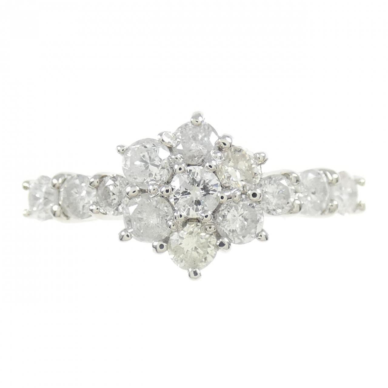 PT フラワー ダイヤモンド リング 0.80CT