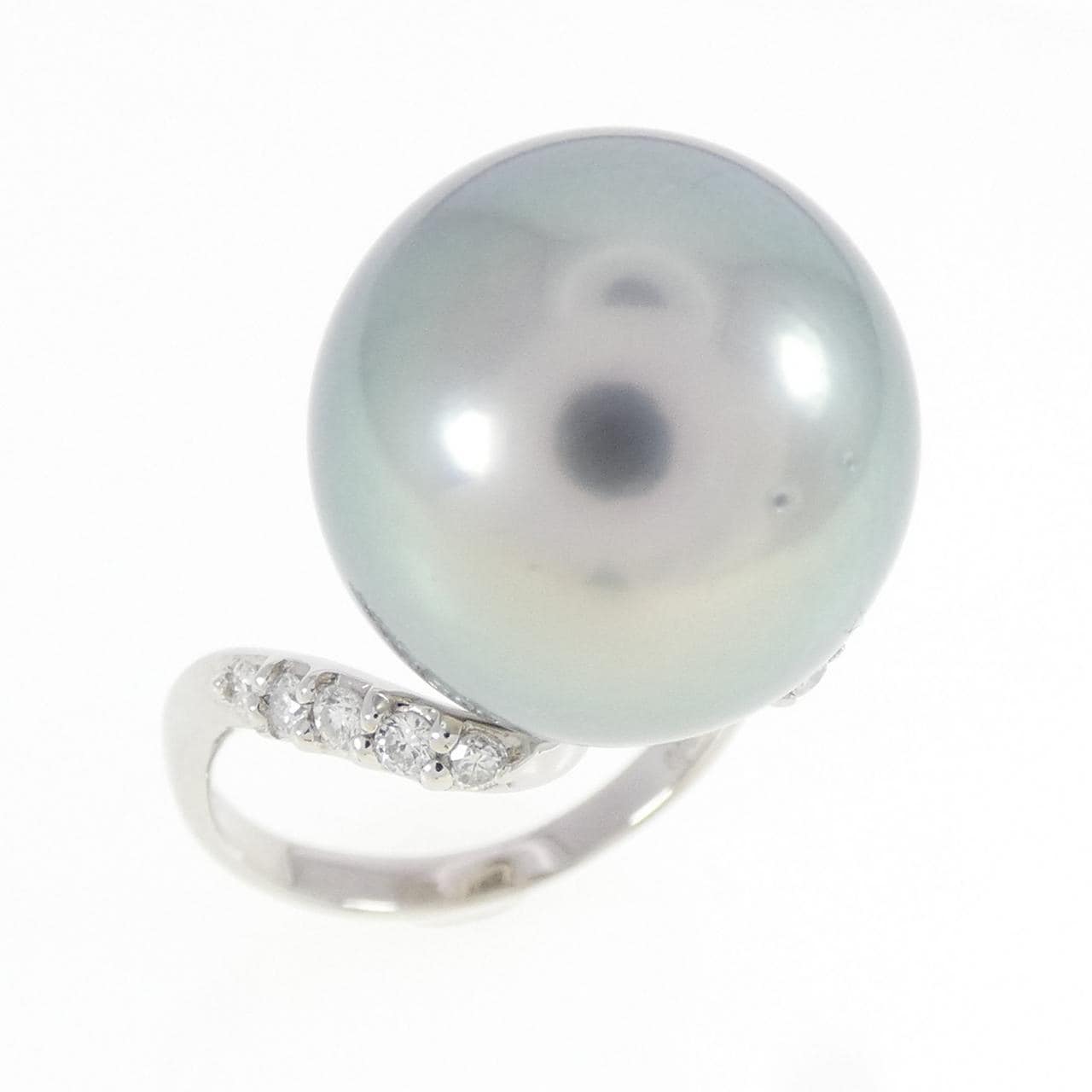 PT900 黒蝶パール リング 14.3mm