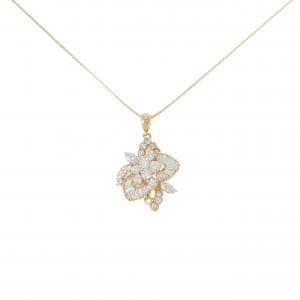 K18YG/K18WG ダイヤモンド ネックレス 3.16CT