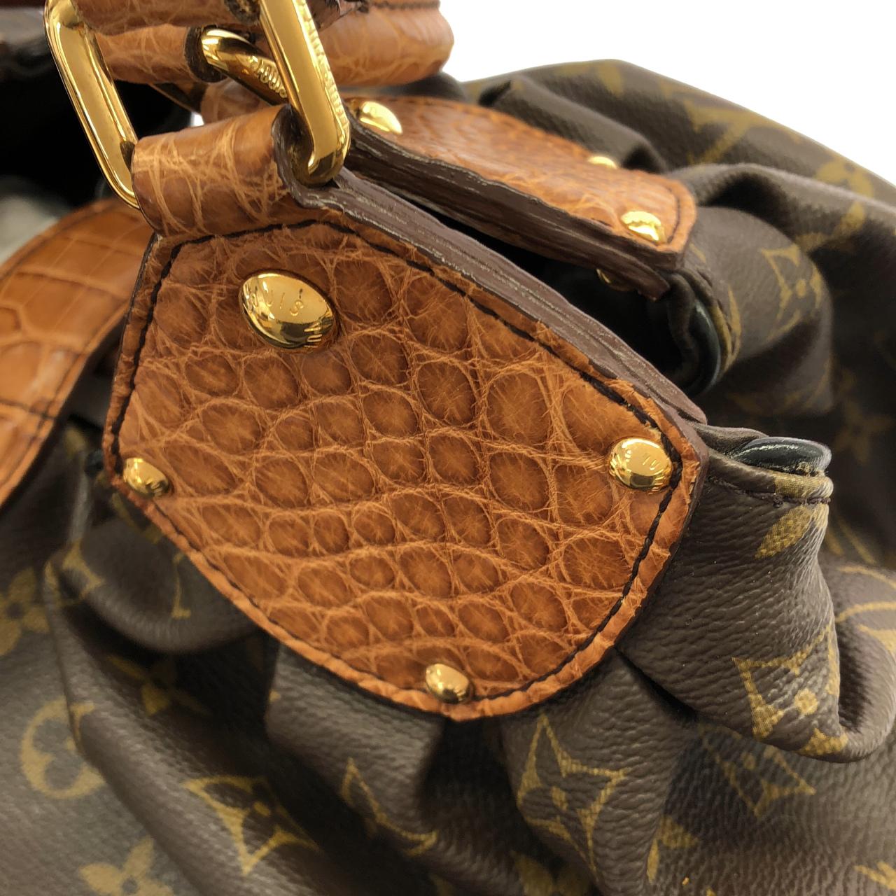 ルイヴィトン モノグラム+エキゾチック レザー XL ショルダーバッグ