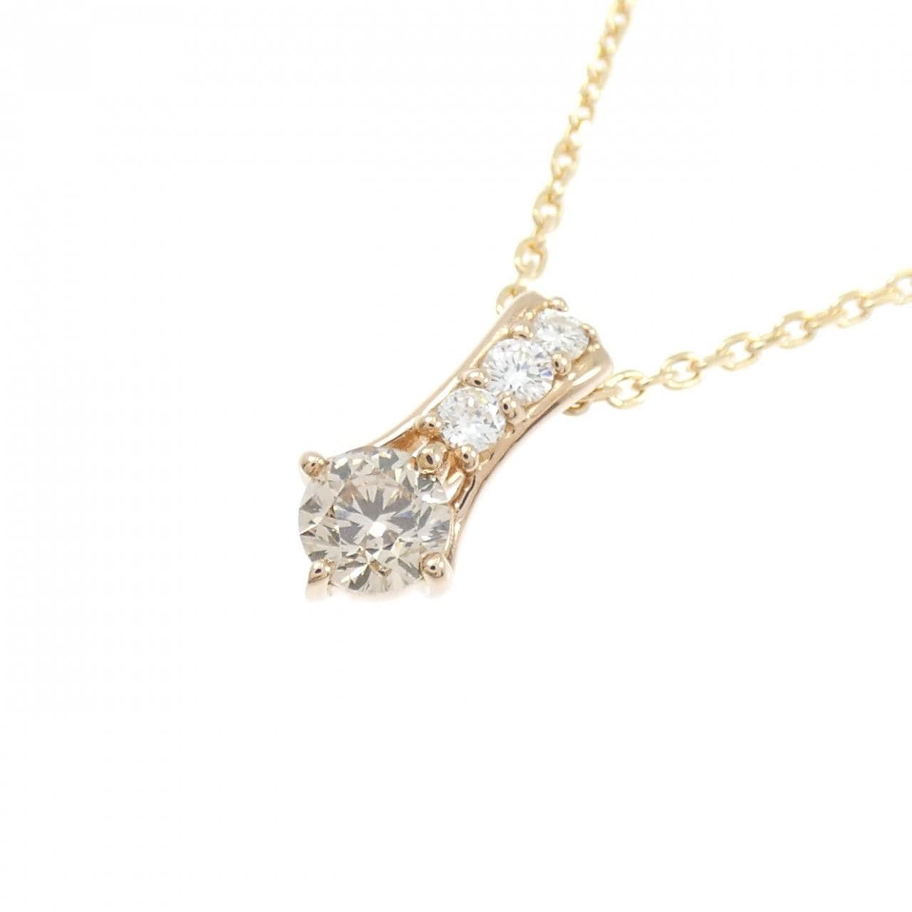 K18PG ダイヤモンド ネックレス 0.30CT
