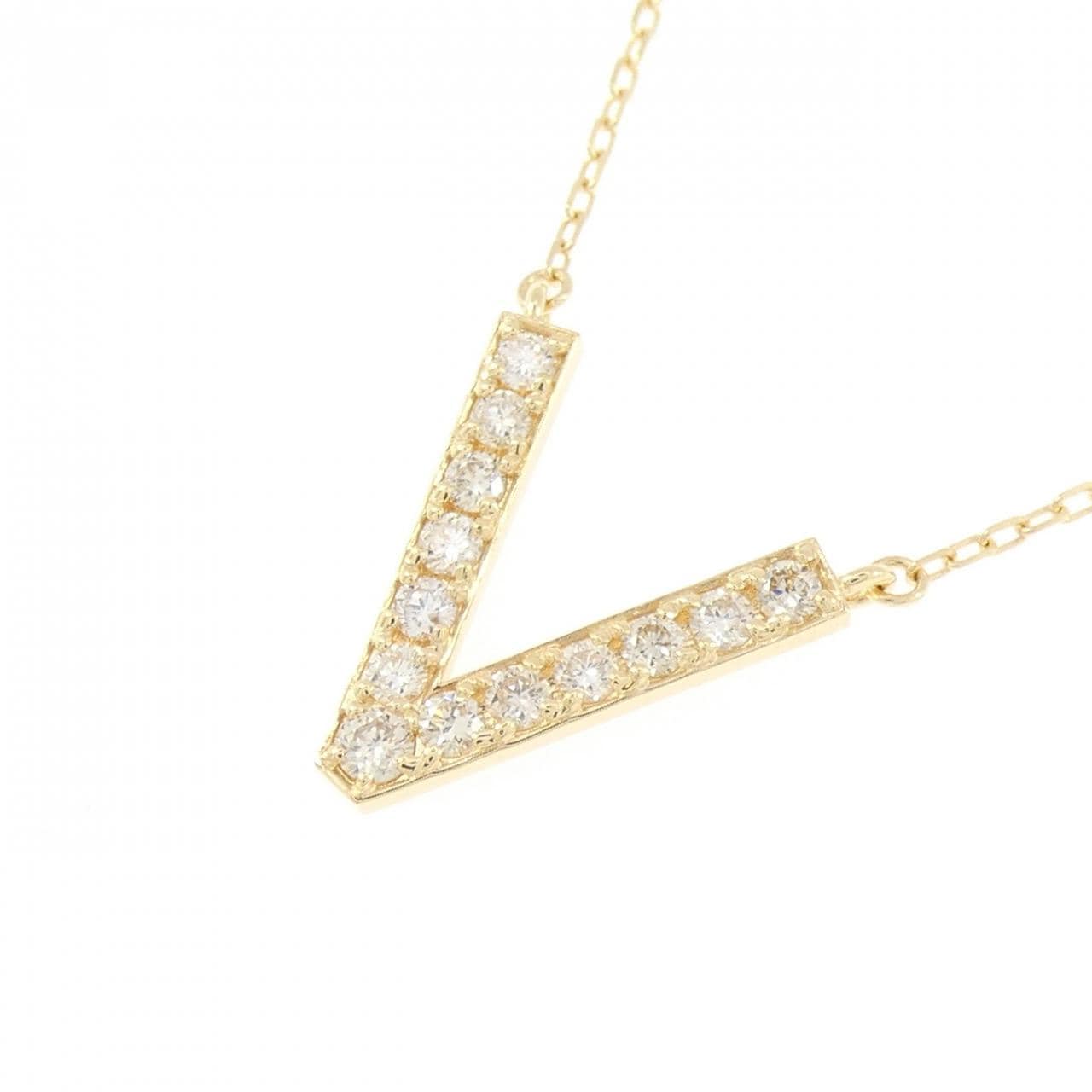K18YG ダイヤモンド ネックレス 0.32CT