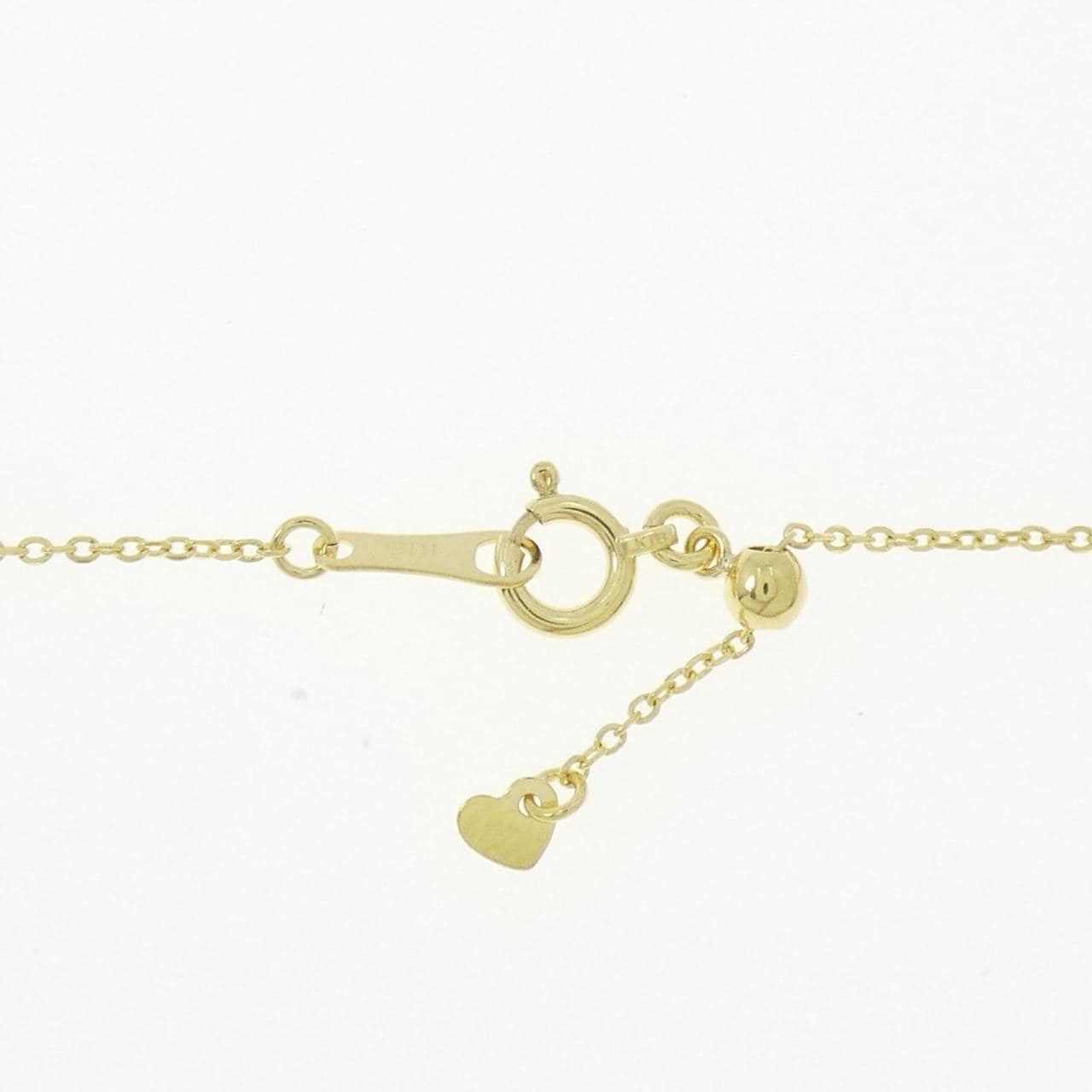 K18YG White Butterfly Pearl necklace