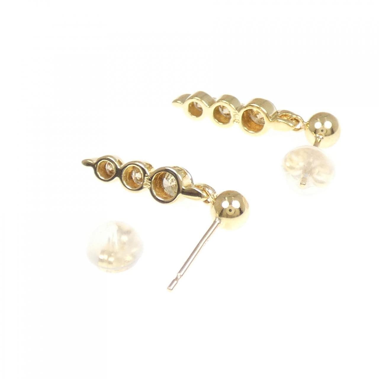 K18YG ダイヤモンド ピアス 0.6CT