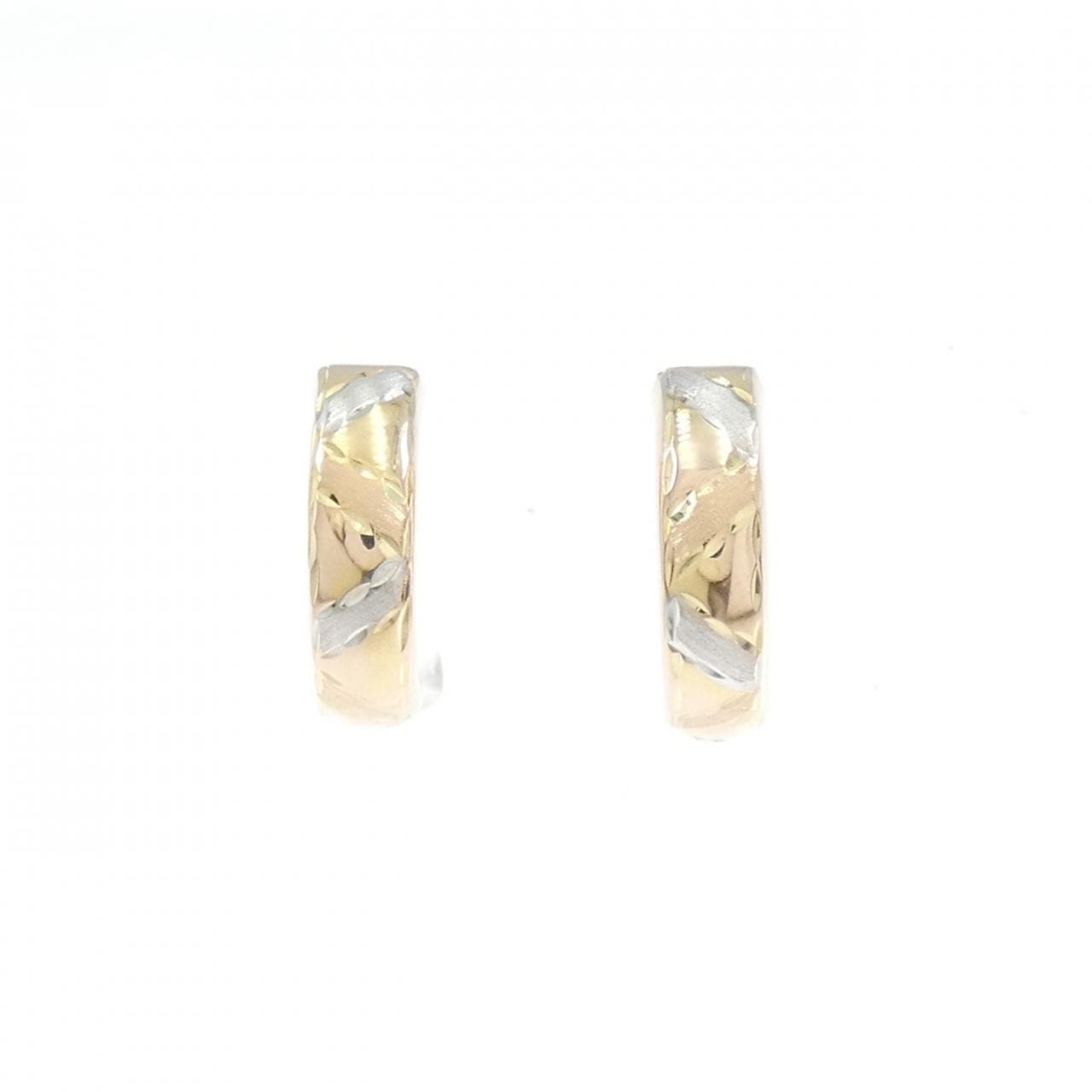 K14スリーカラー ピアス