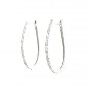 K18WG ダイヤモンド ピアス 0.4CT