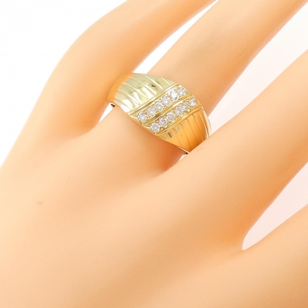 K18YG ダイヤモンド リング 0.21CT
