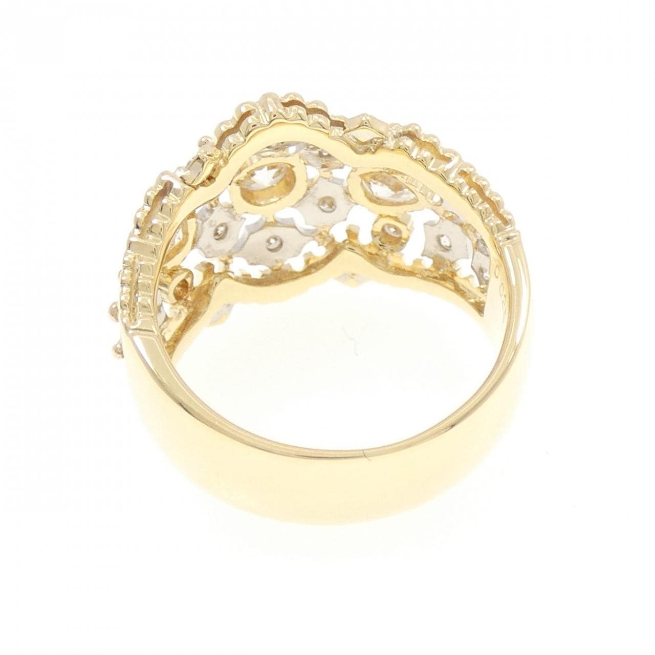 K18YG/K18WG ダイヤモンド リング 0.25CT