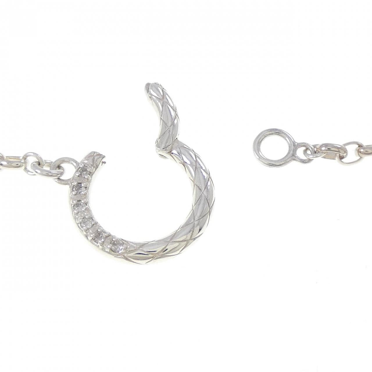 Agete Diamond Necklace 0.02CT