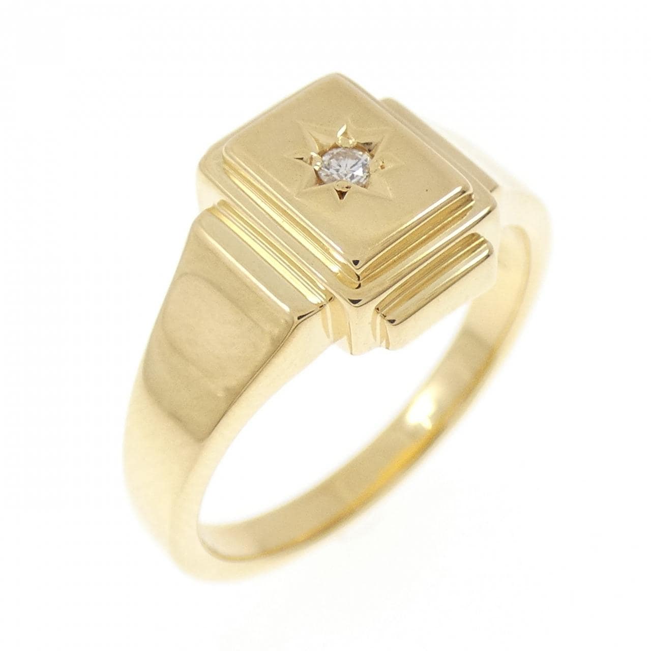 K18YG ダイヤモンド リング 0.025CT