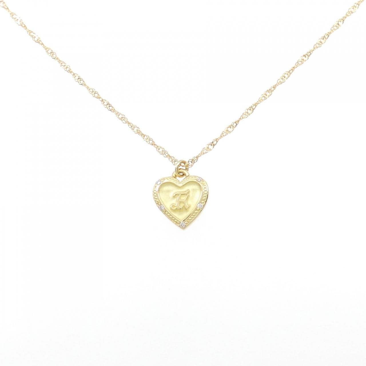 AHKAH K18YG heart necklace