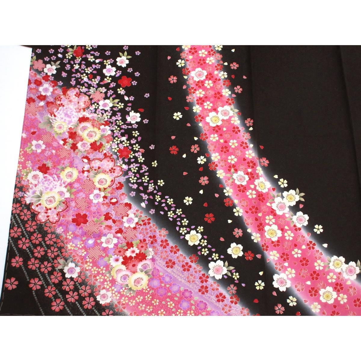 【未使用品】振袖　友禅金彩加工　ボカシ染