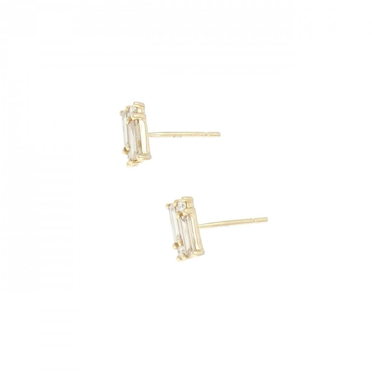 [BRAND NEW] K18YG Diamond earrings 0.50CT