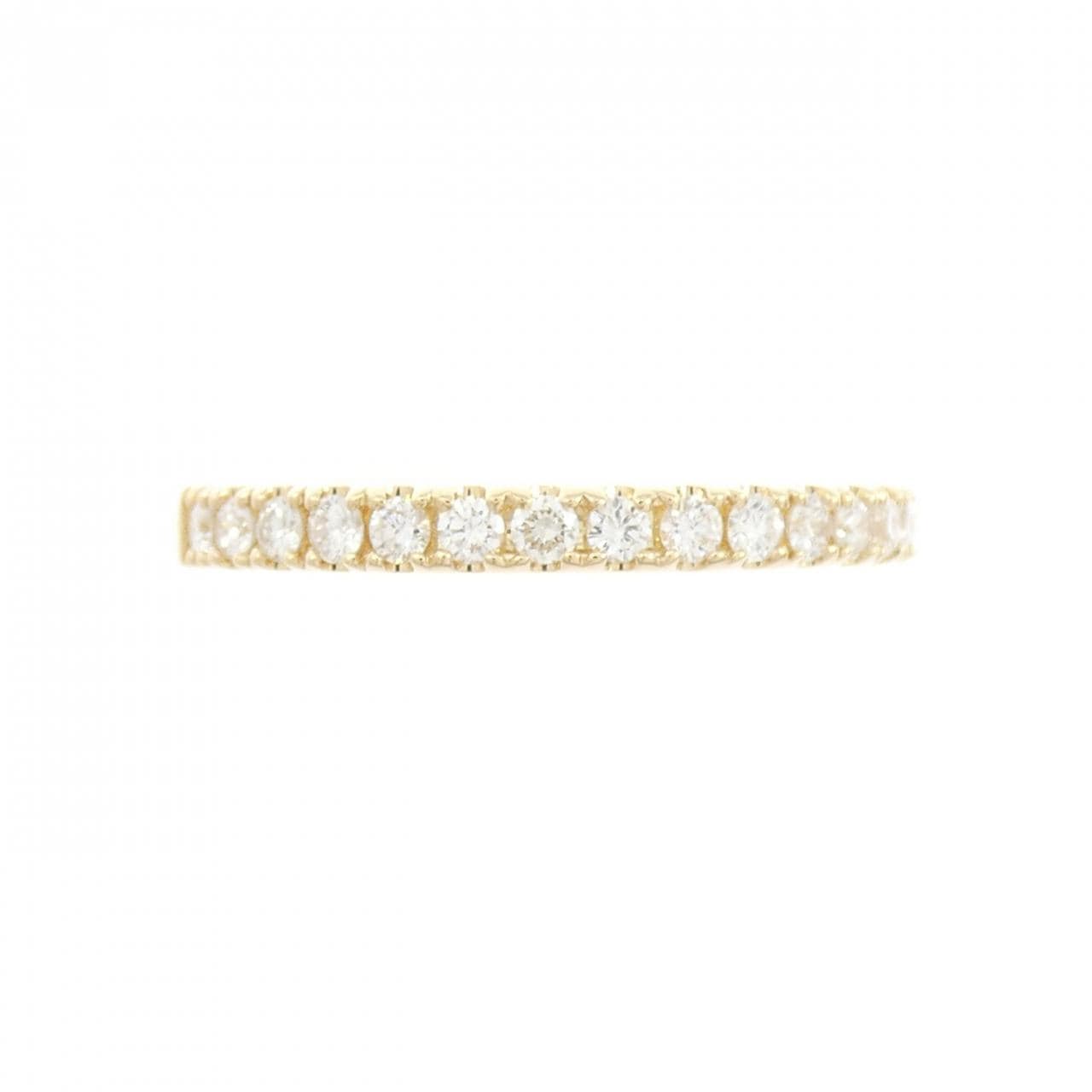【リメイク】K18YG ハーフエタニティ ダイヤモンド リング 0.32CT