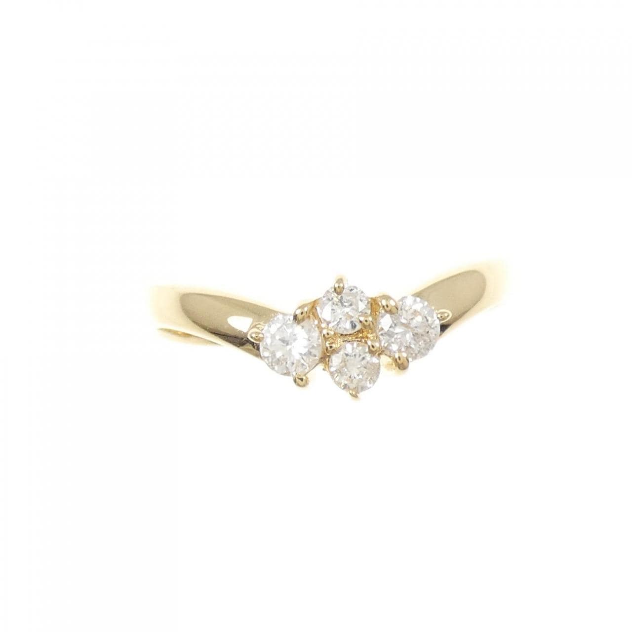 K18YG ダイヤモンド リング 0.30CT