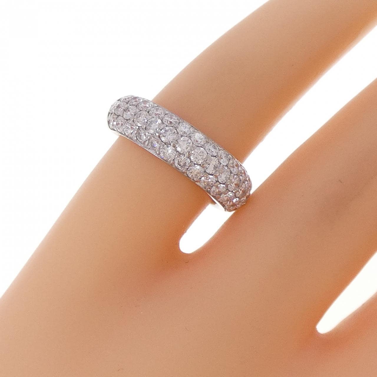 PT900 パヴェ ダイヤモンド リング 1.00CT