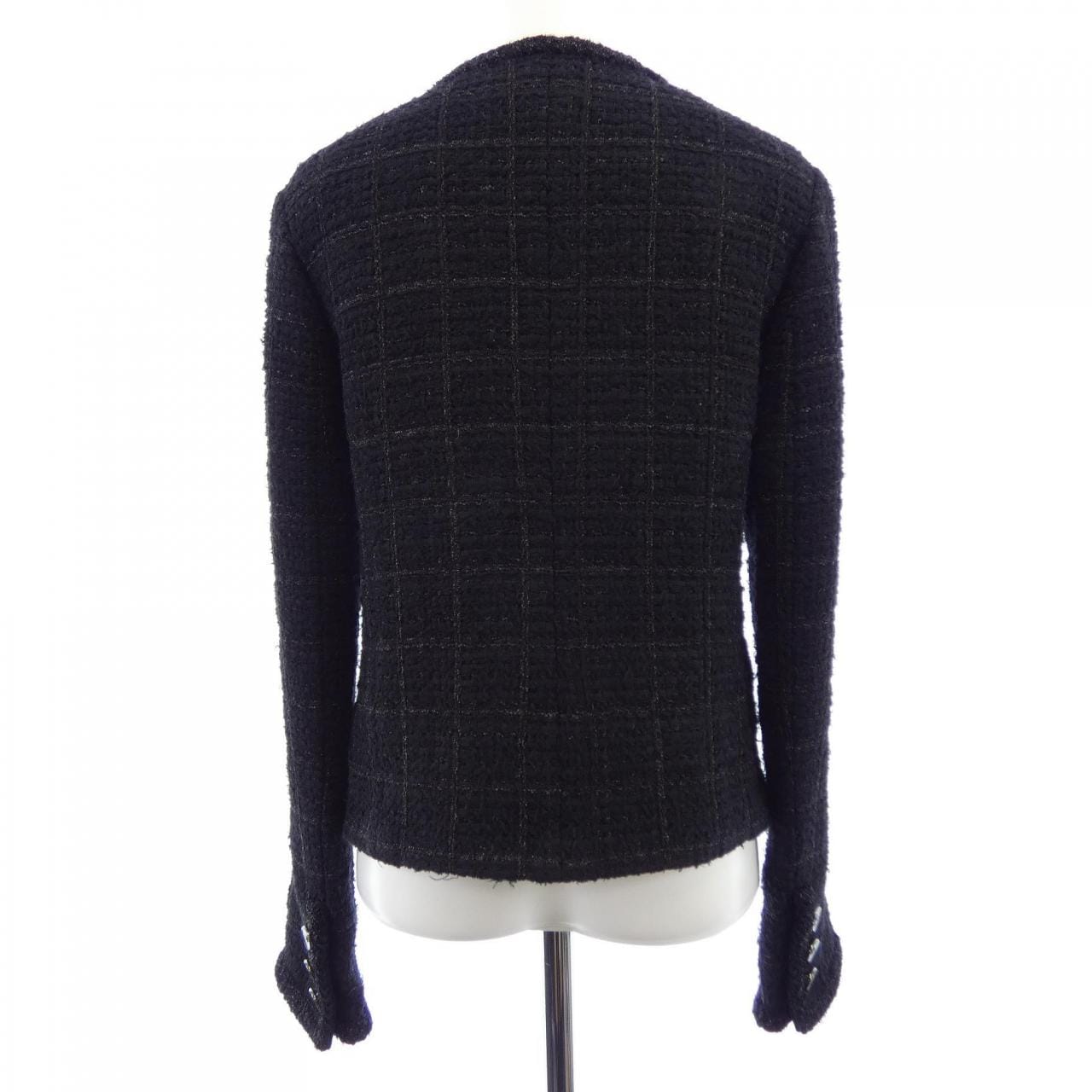 シャネル CHANEL LOOK56 P80445V72486 25B ノーカラージャケット
