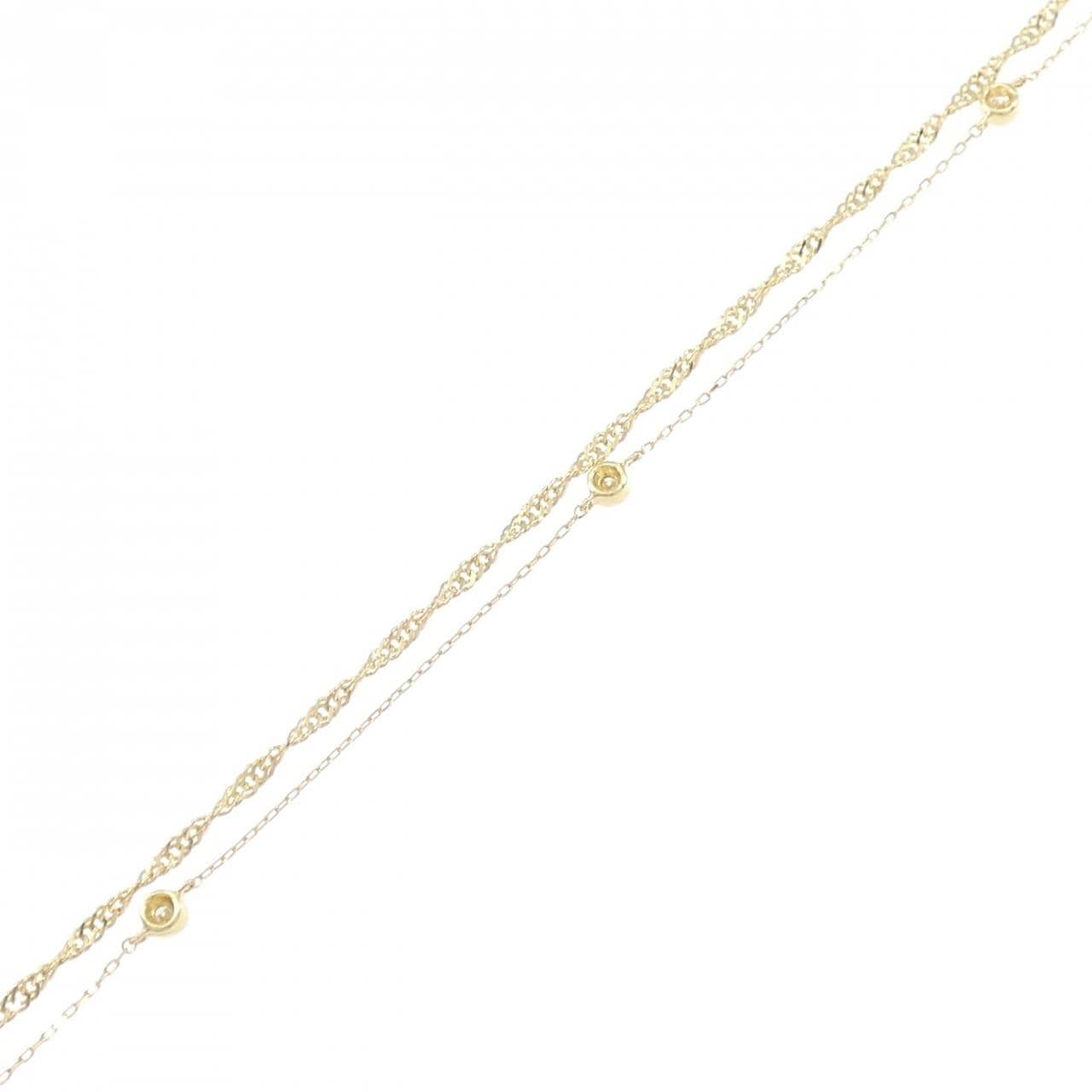 K18YG ダイヤモンド ブレスレット