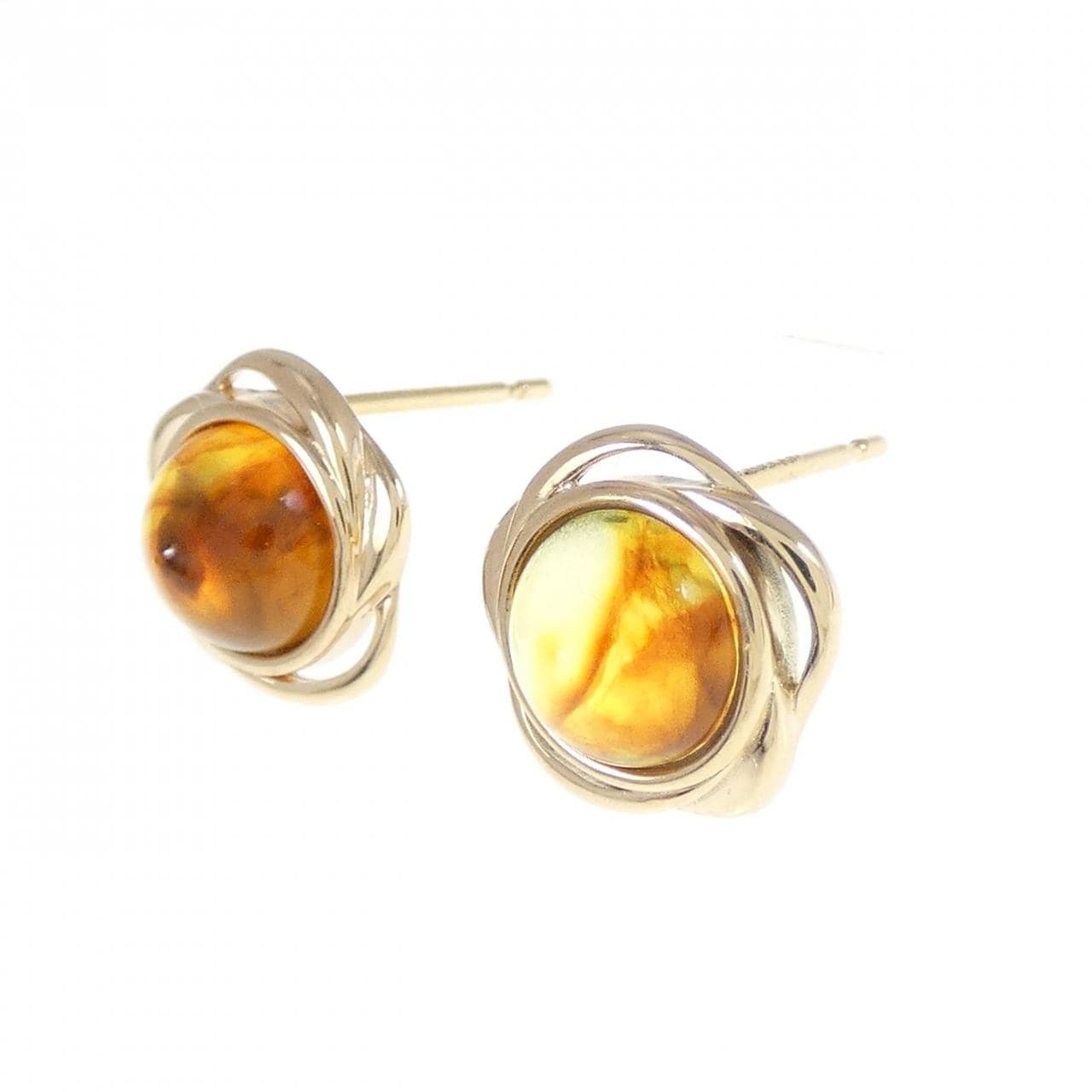 K10YG/K18YG Amber Earrings