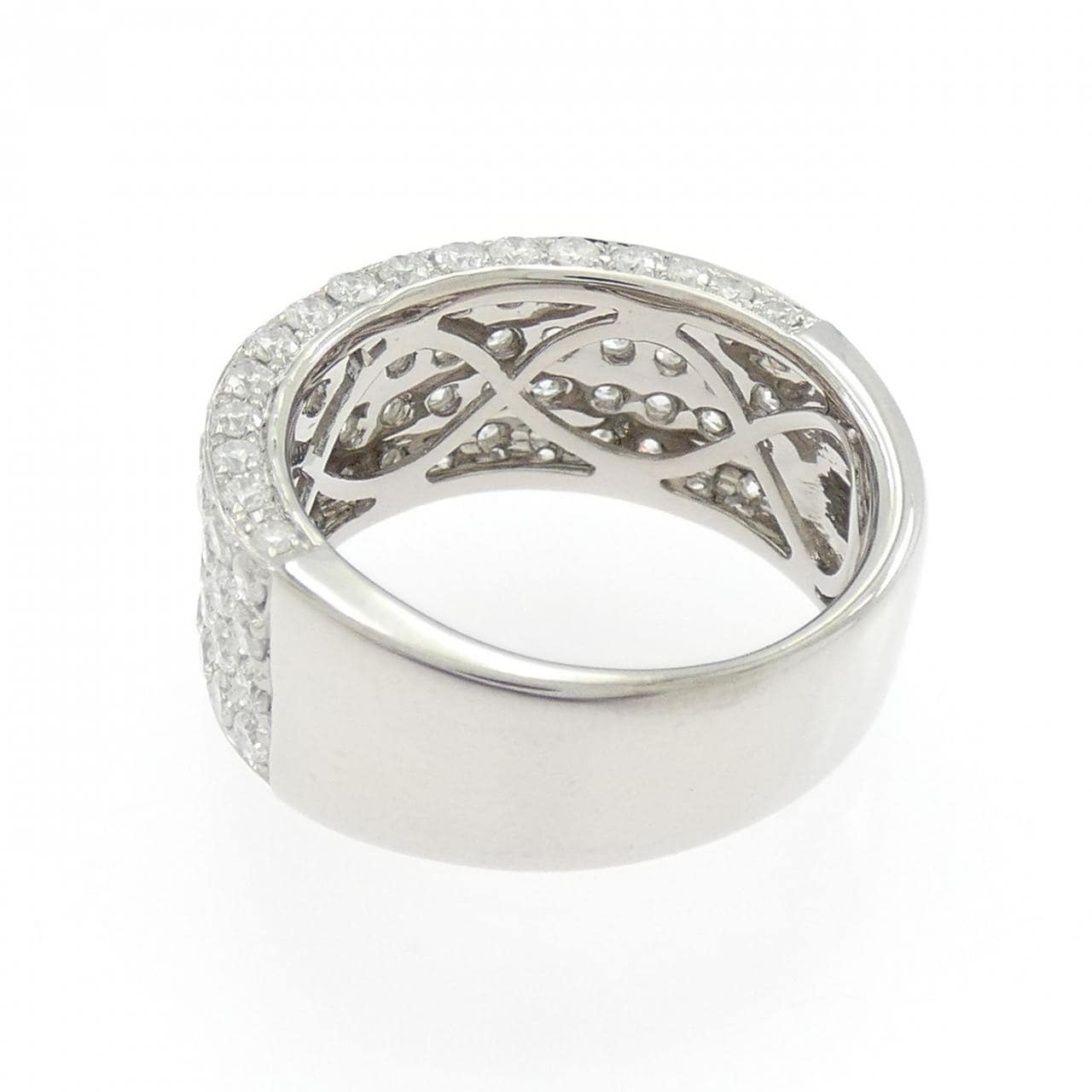 K18WG パヴェ ダイヤモンド リング 2.00CT