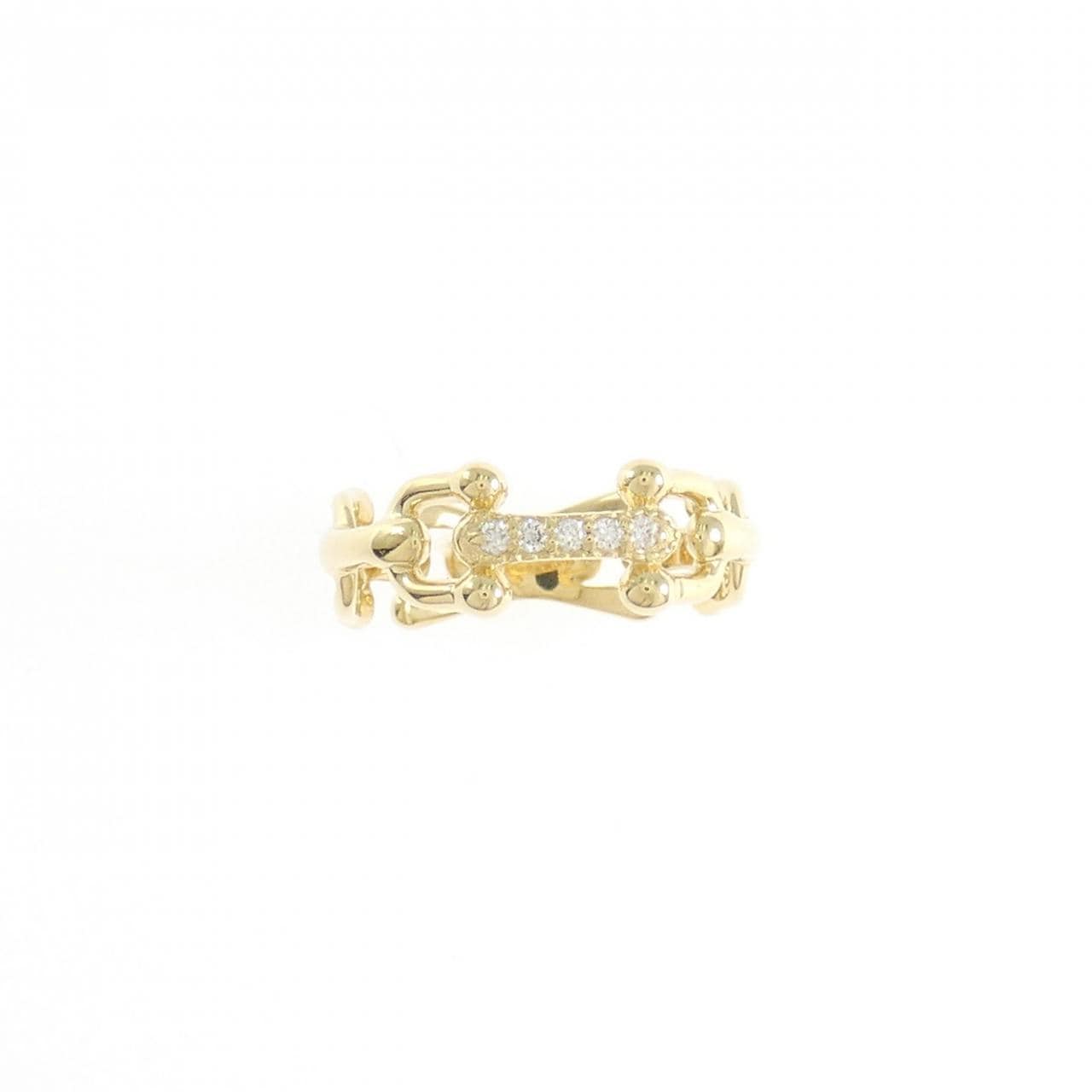 K18YG ダイヤモンド ピンキーリング 0.03CT