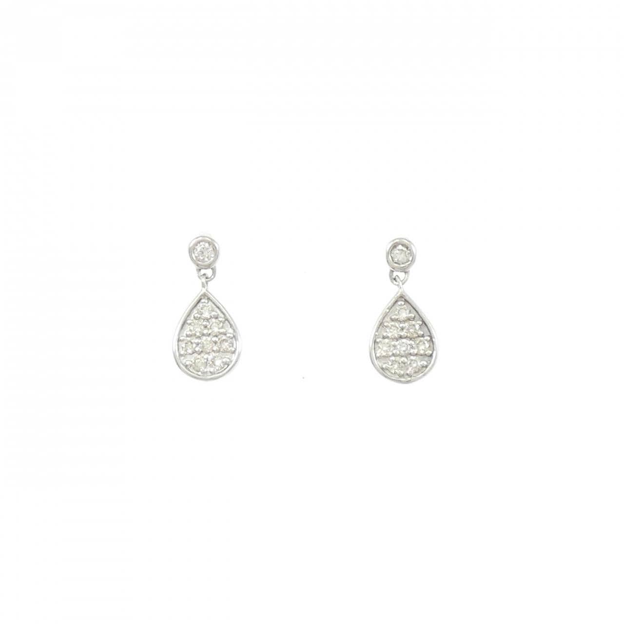 PT900 ダイヤモンド ピアス 0.14CT