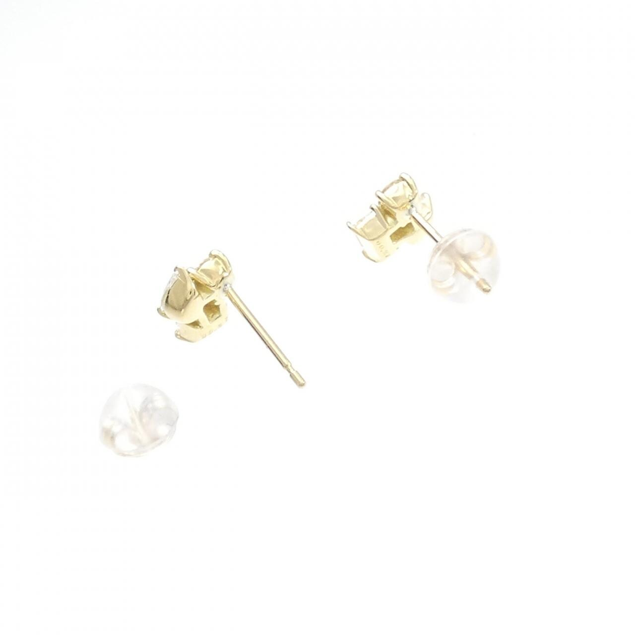 【新品】K18YG ダイヤモンド ピアス 0.54CT