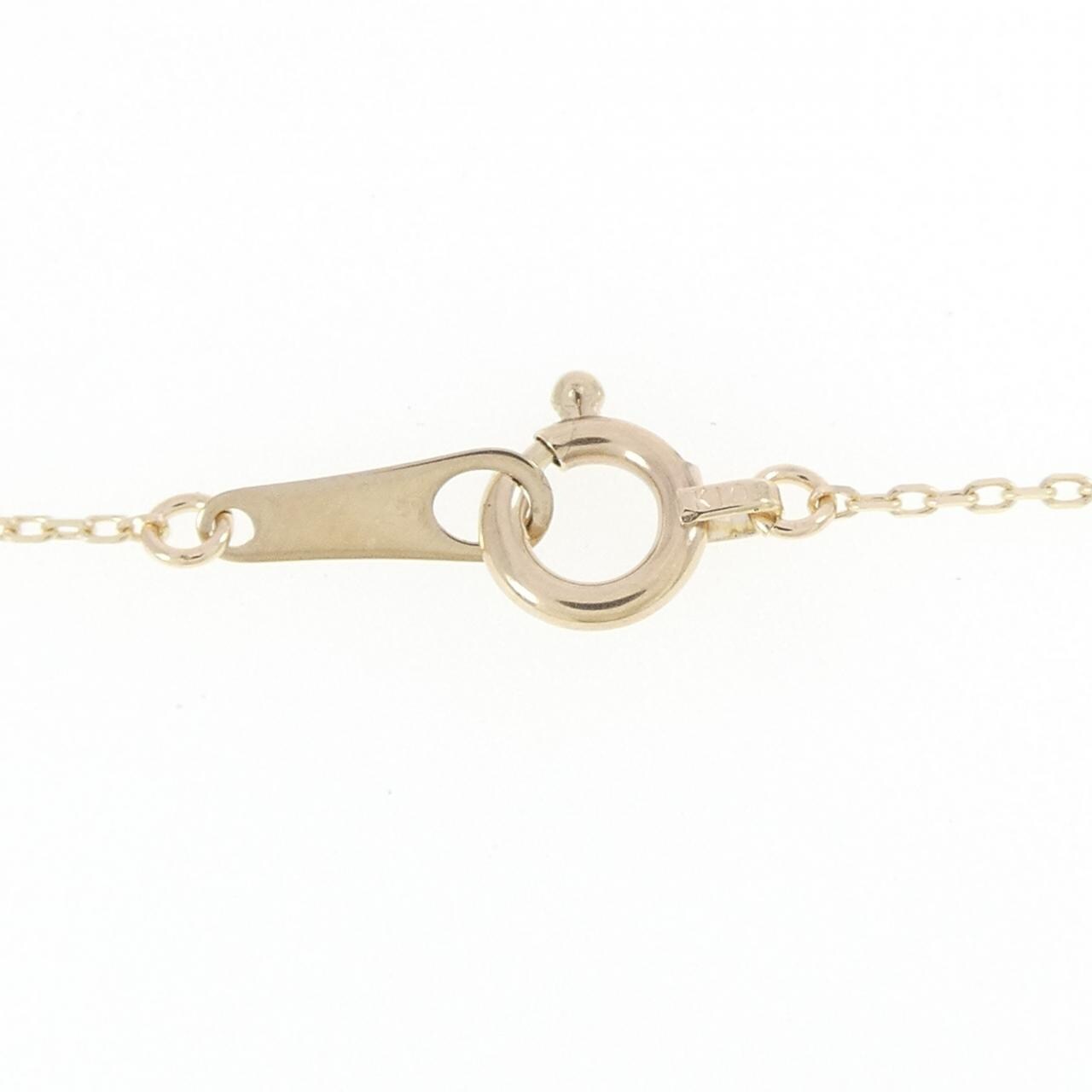 【リメイク】K10YG フラワー ダイヤモンド ネックレス 0.30CT