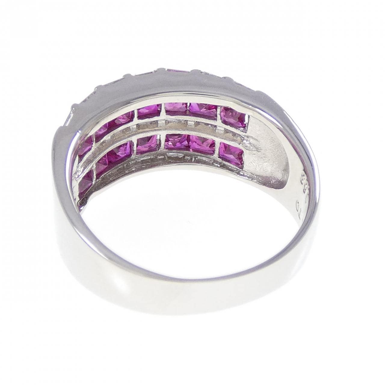 PT900 ルビー リング 1.70CT