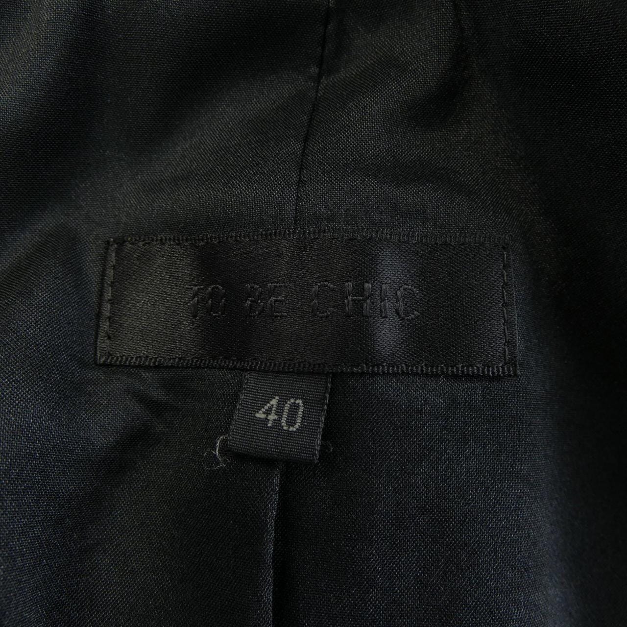 トゥービーシック TO BE CHIC ノーカラージャケット