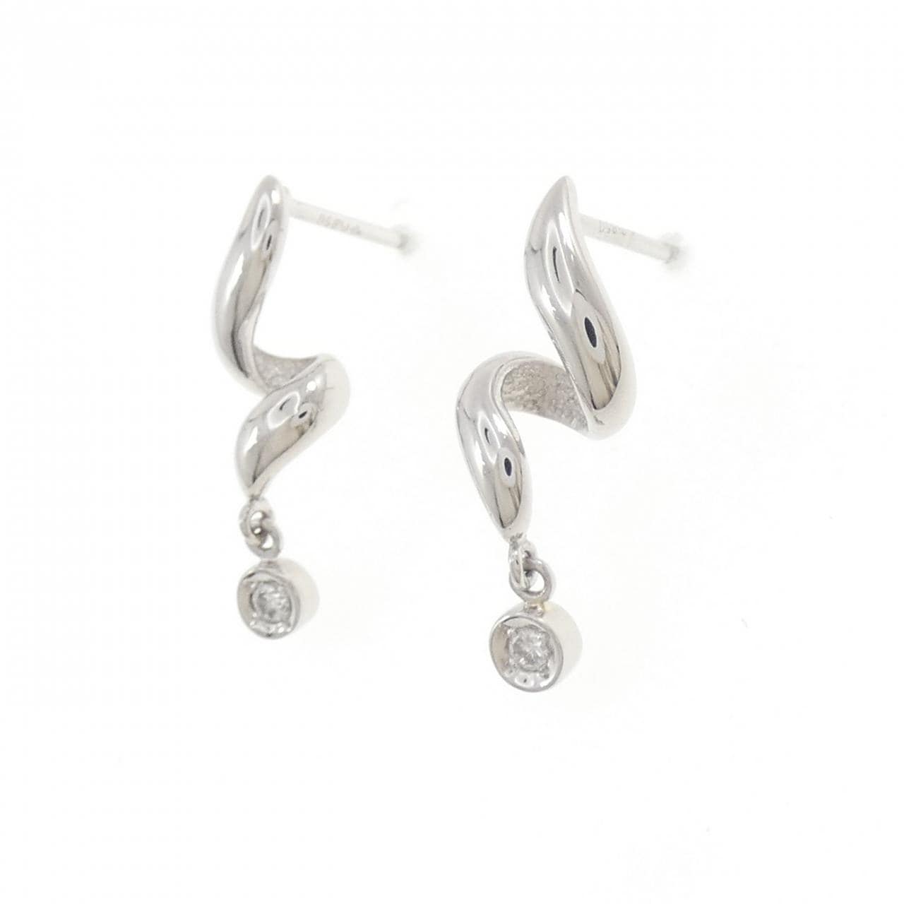 PT850/PT900 ダイヤモンド ピアス 0.06CT