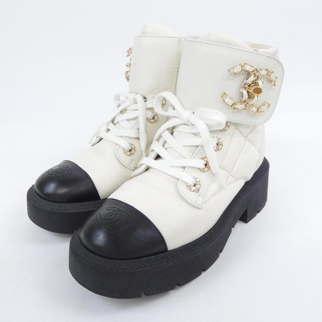 シャネル CHANEL ショートブーツ SHORT BOOTS ターンロック G45923B17962 ブーツ