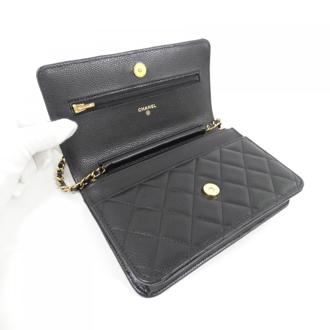 シャネル タイムレスクラシック ライン AP0250 チェーンウォレット