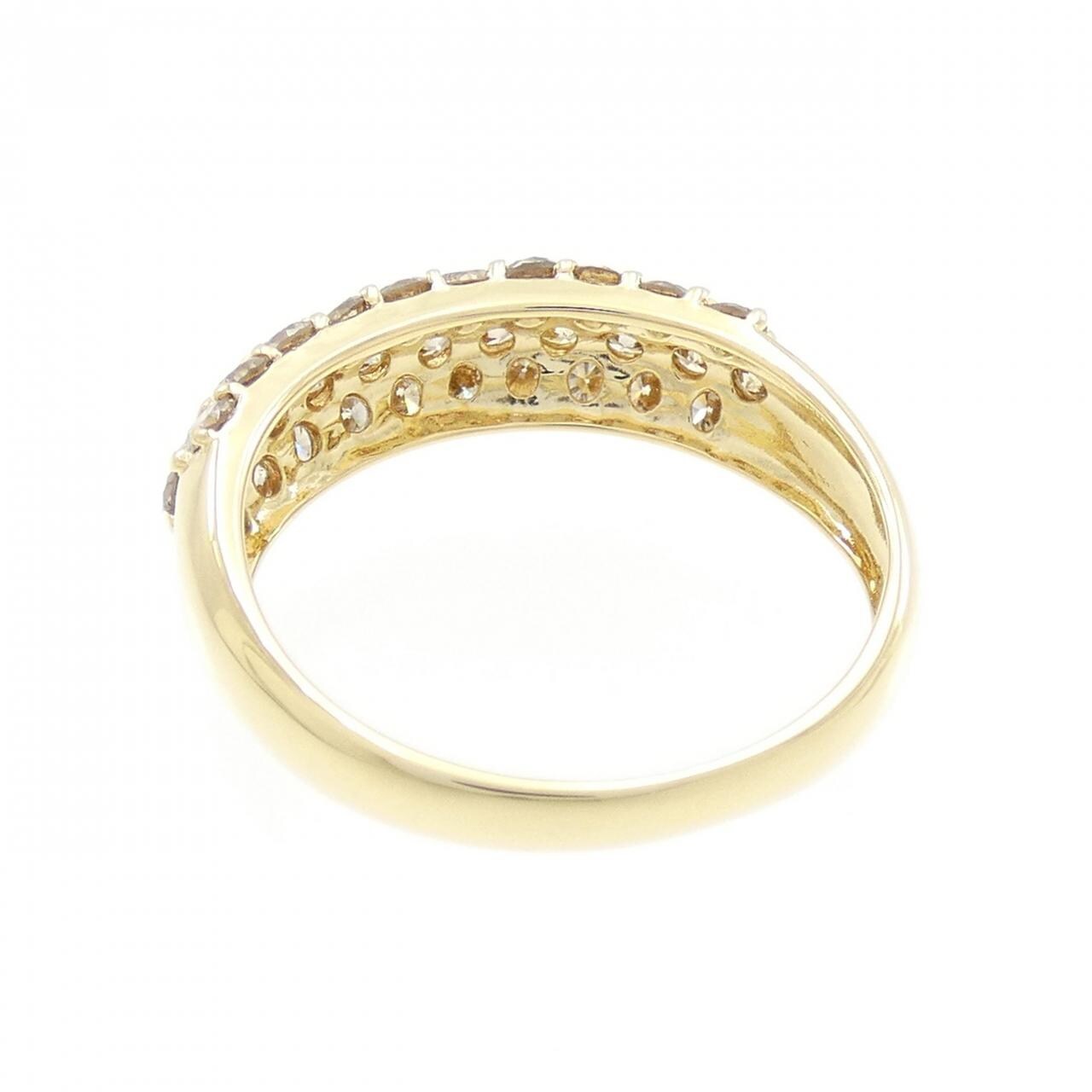 K18YG パヴェ ダイヤモンド リング 1.00CT