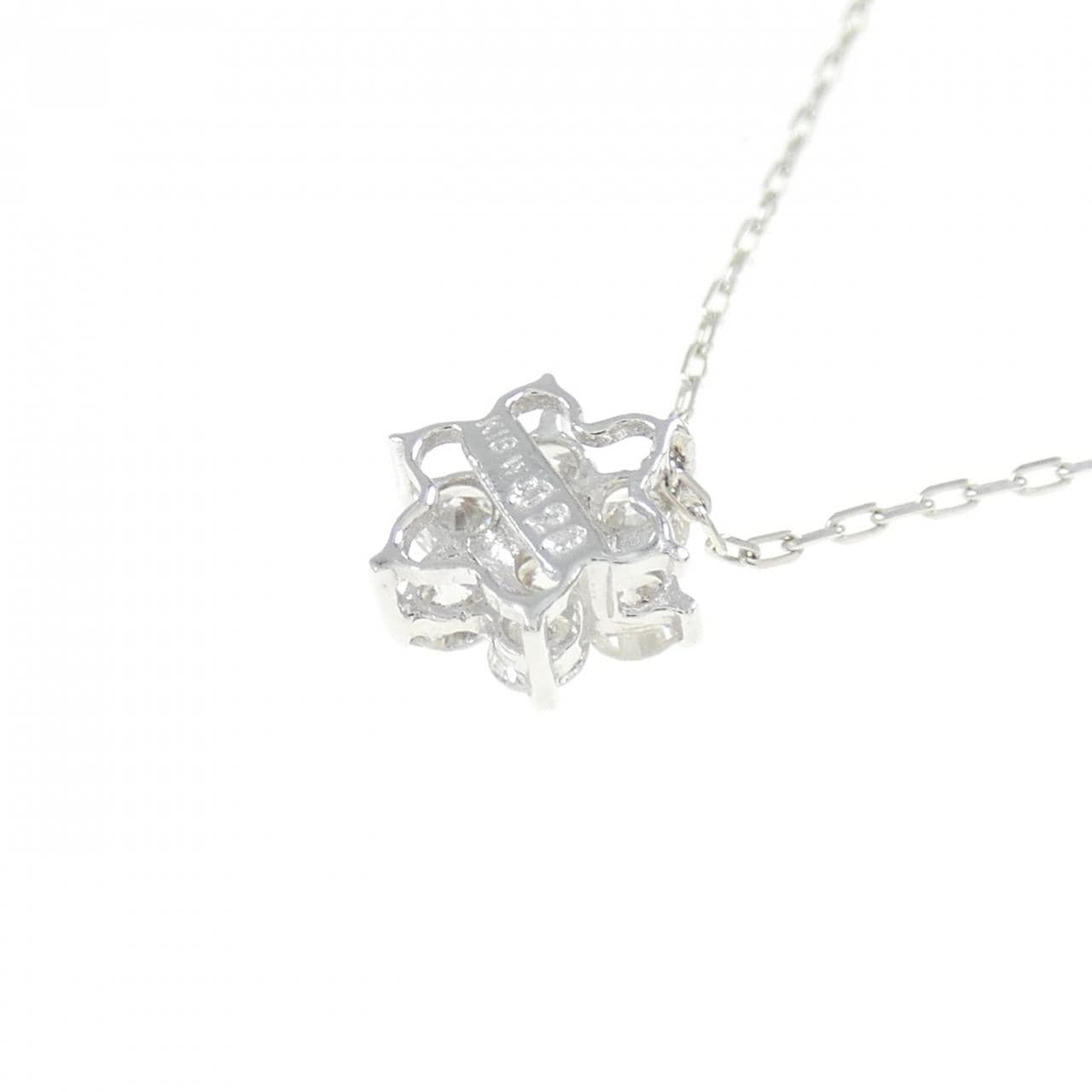 K18WG ダイヤモンド ネックレス 0.20CT
