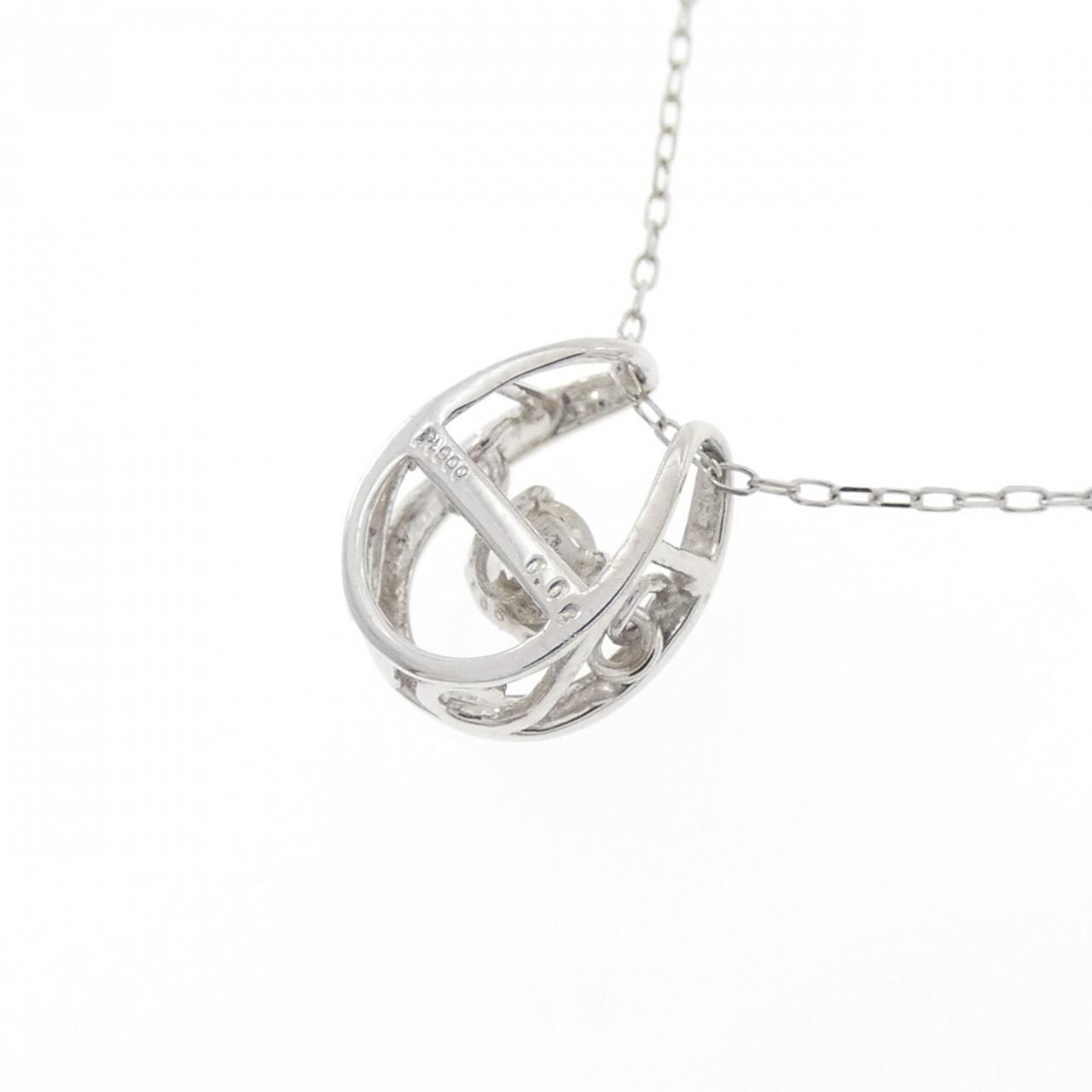 PT900 ダイヤモンド ネックレス 0.08CT