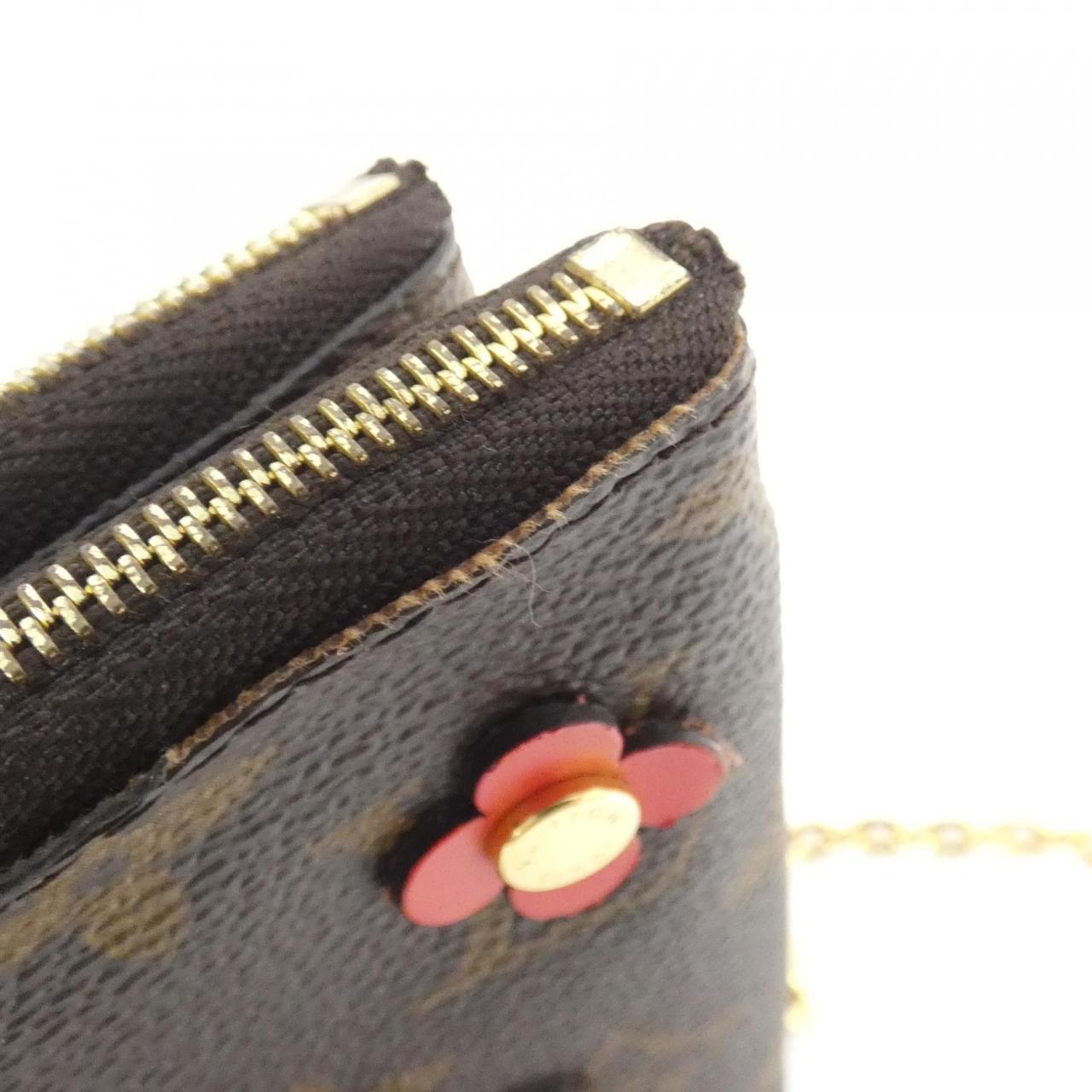 ルイヴィトン モノグラム(フラワー) ポシェット ドゥーブル ジップ M63905 ショルダーバッグ