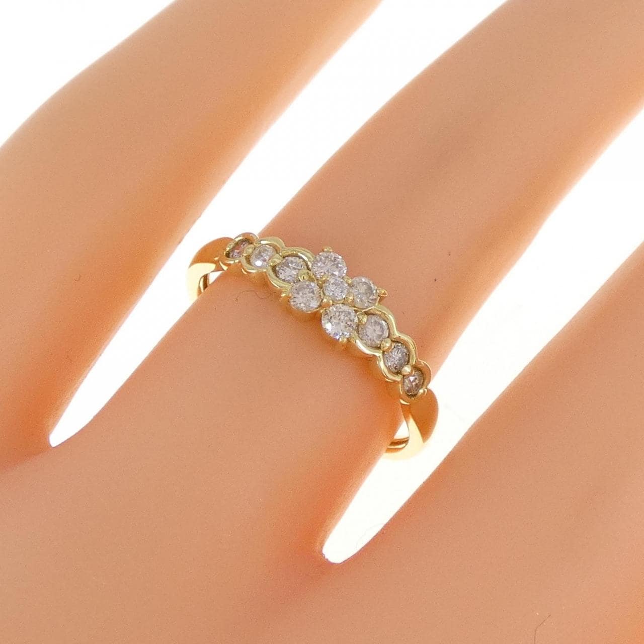 [BRAND NEW] K18YG Diamond ring 0.27CT