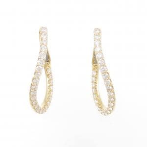 K18YG ダイヤモンド ピアス 1.24CT