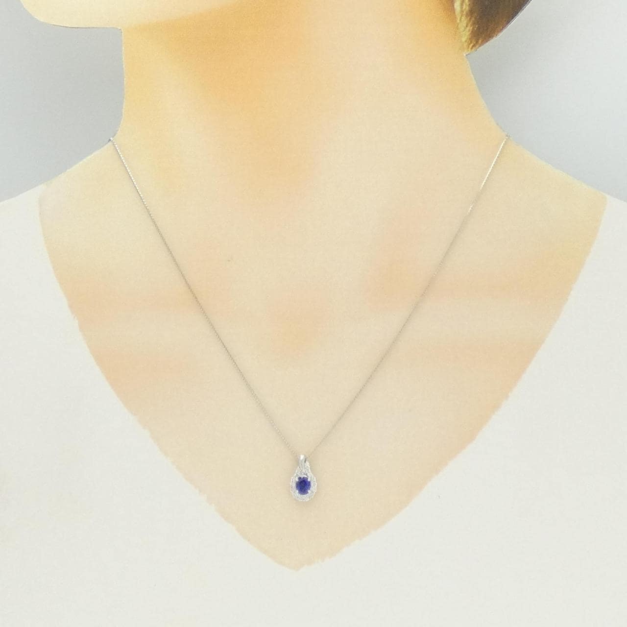 ギンザ タナカ サファイヤ ネックレス 0.71CT