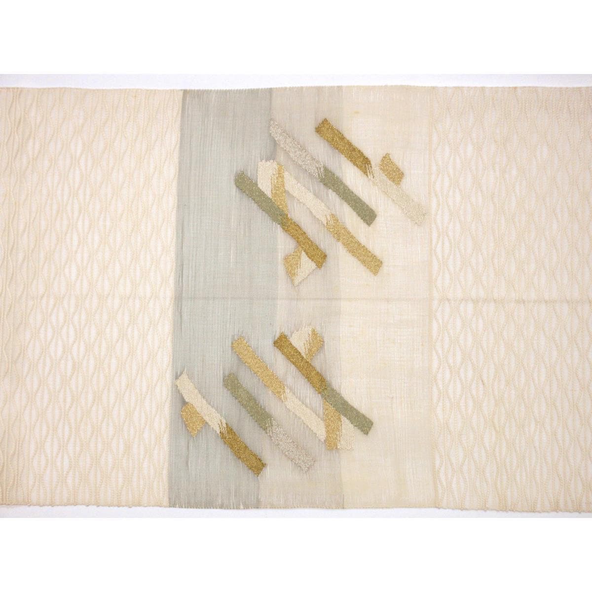 夏名古屋帯　すくい織