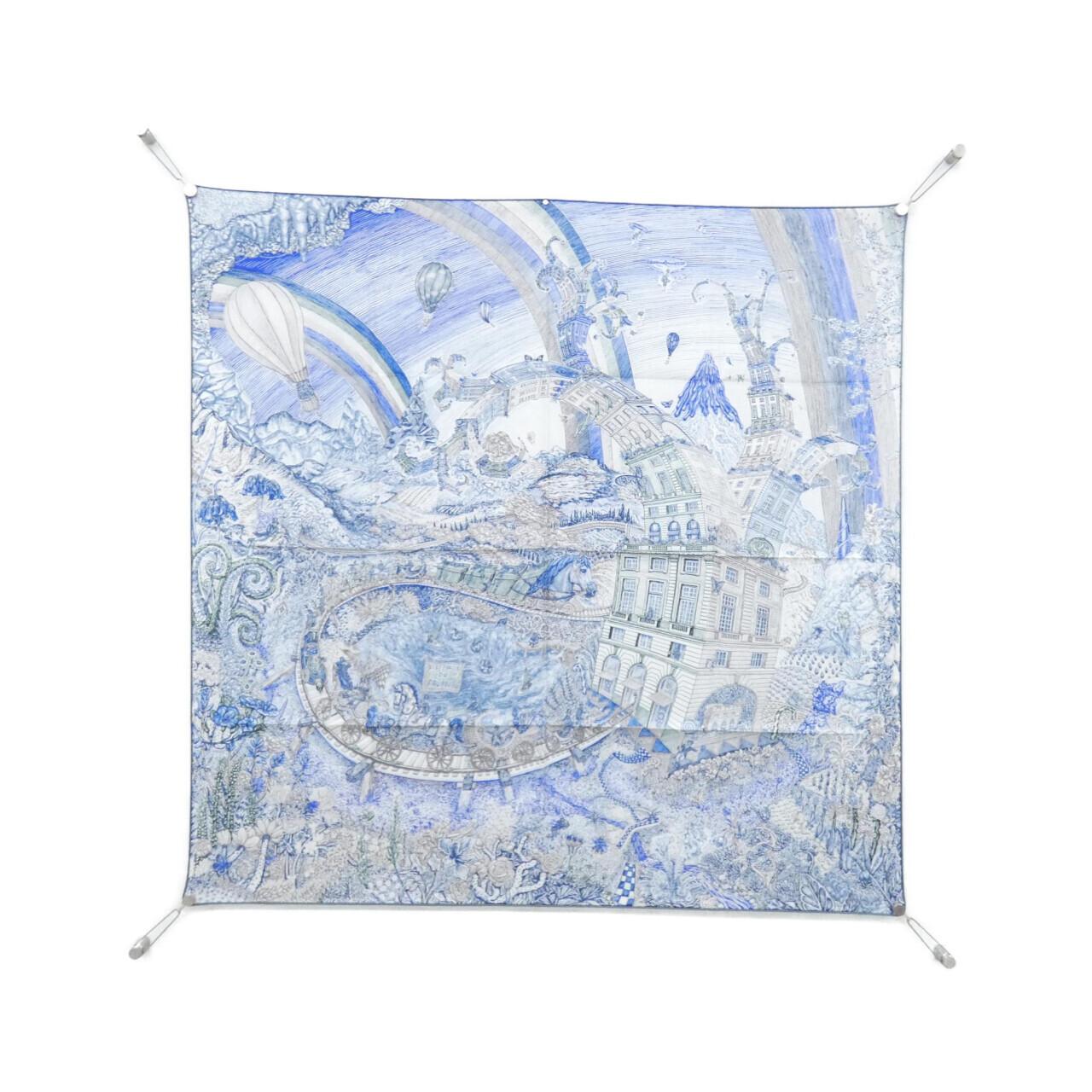 【未使用品】エルメス LES FOLIES DU FAUBOURG カレ スカーフ