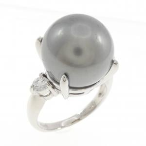 PT900 黒蝶パール リング 13.4mm