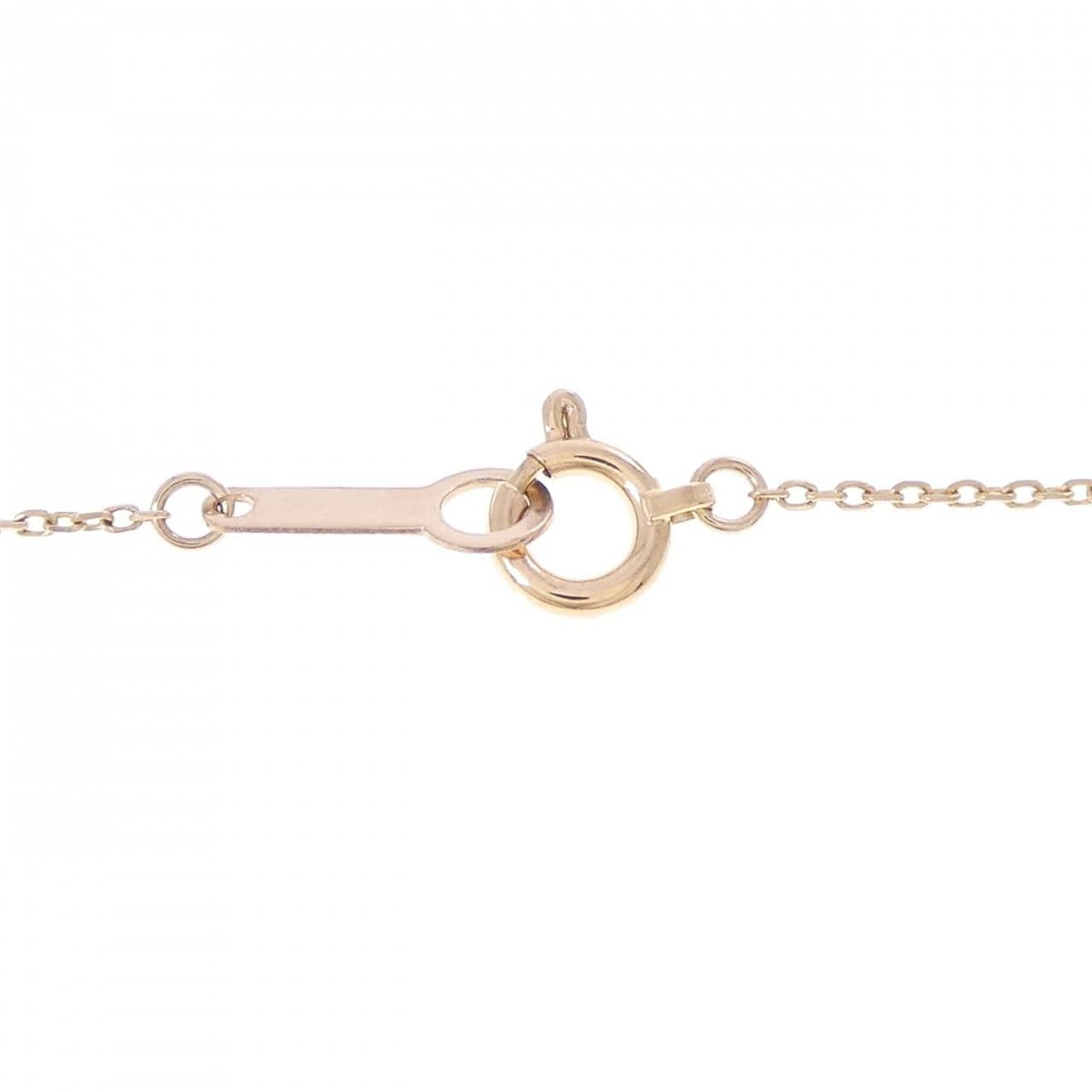 4゜C ハート 合成サファイヤ ネックレス