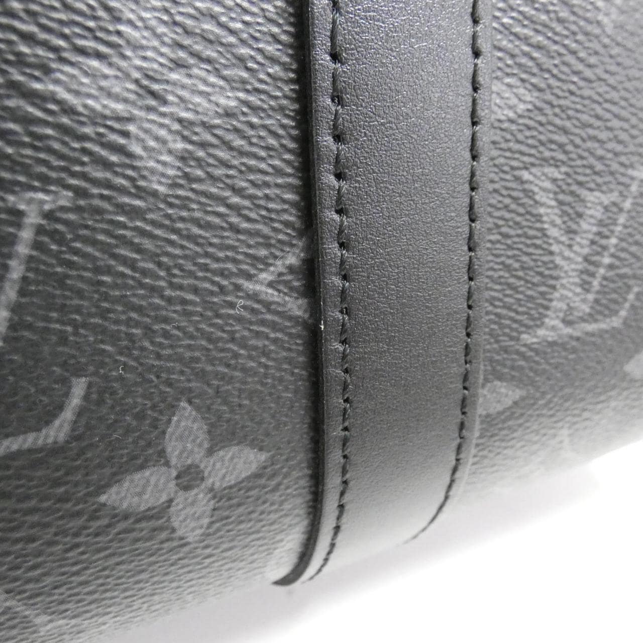 LOUIS VUITTON Monogram Eclipse Keepall Bandouliere 35 公分 M46655 波士頓包